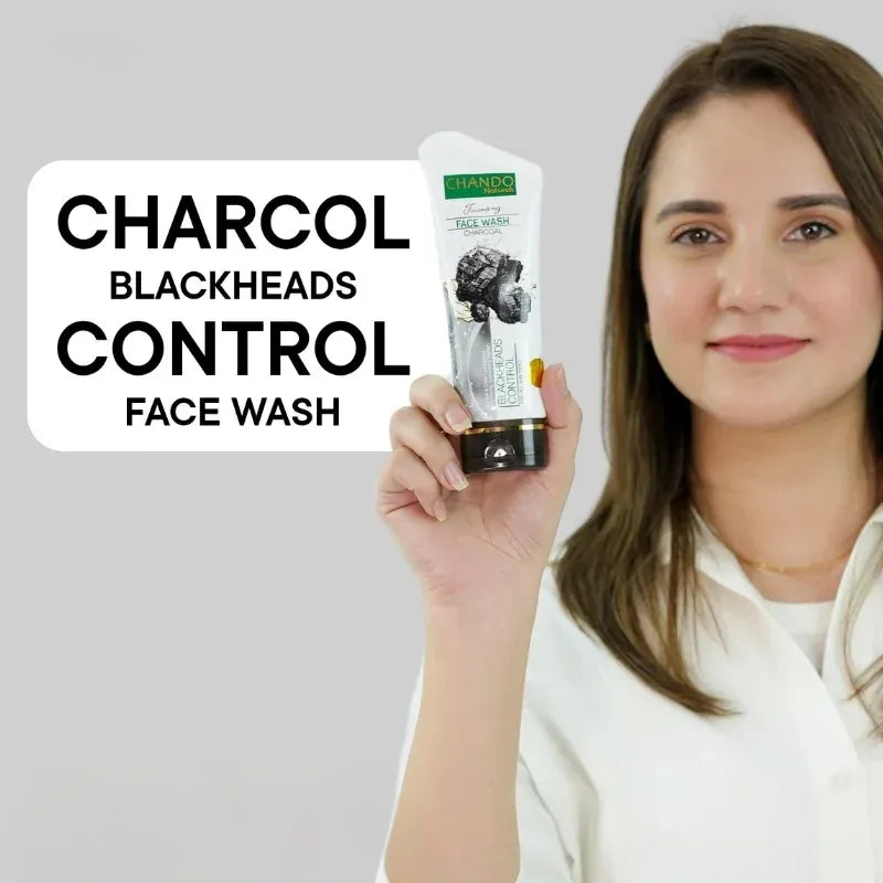 CHANDO Naturals Foaming Face Wash Charcoal – Deep Cleansing & Blackhead Control - HILWA