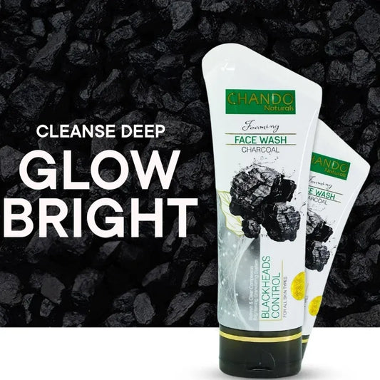 CHANDO Naturals Foaming Face Wash Charcoal – Deep Cleansing & Blackhead Control - HILWA